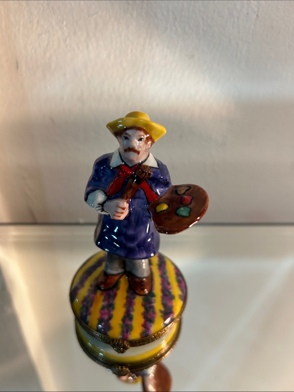 Limoges French painter trinket box